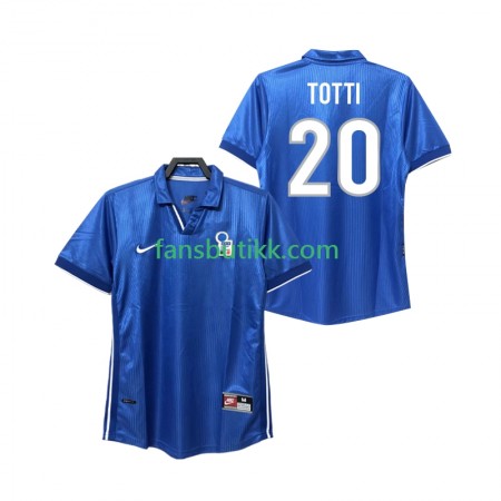 Fotballdrakt Italia Totti 20 Retro Hjemmetrøye 1998 Kortermet
